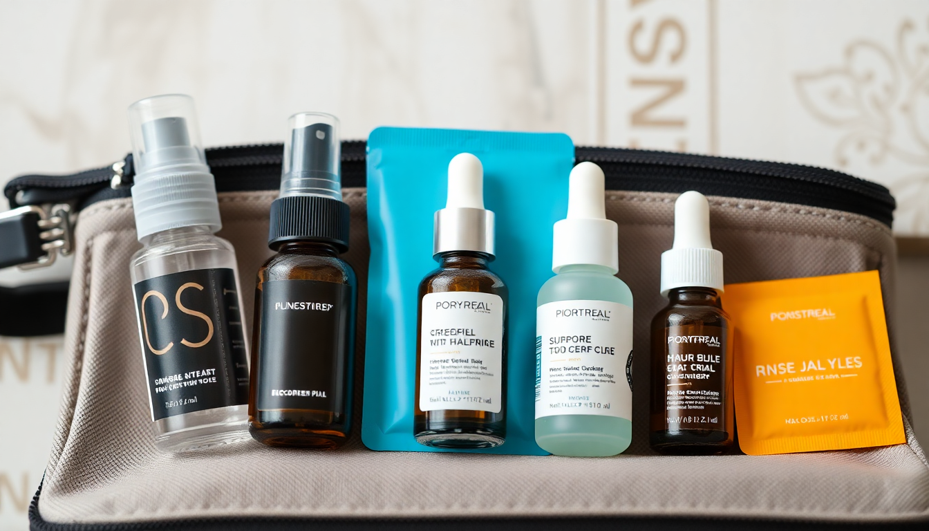 Travel-Sized Pre-Chebe Kit: Portable Batana Mist, Rosemary Micro-Drops & Vitamin E Patches to Remove Wax Buildup, Prevent Shedding and Sustain Growth