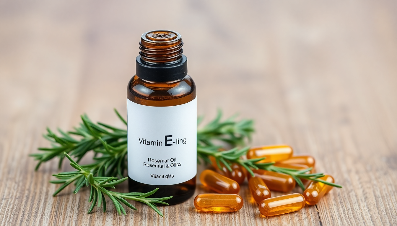 How Rosemary Hair Oil and Vitamin E Work Together to Combat Hair Thinning and Promote Scalp Vitality