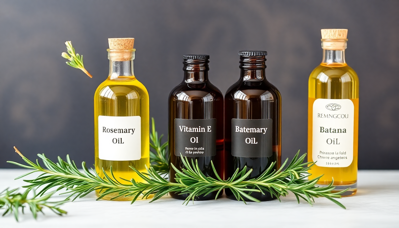 How Rosemary Hair Oil Amplifies the Benefits of Vitamin E and Batana Oil for Deep Scalp Nourishment and Hair Vitality