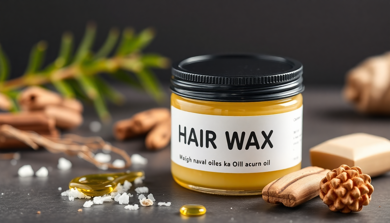 Hair Wax for Men: Batana Oil & Vitamin E to Prevent Breakage and Protect Scalp
