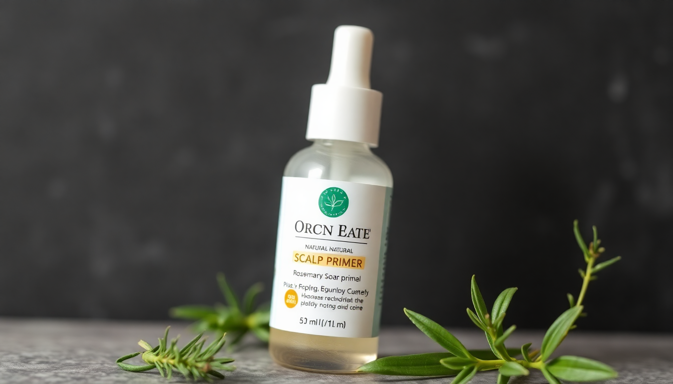 Revolutionize Hair Regrowth with Natural Scalp Primers Featuring Rosemary, Batana Oil, and Vitamin E
