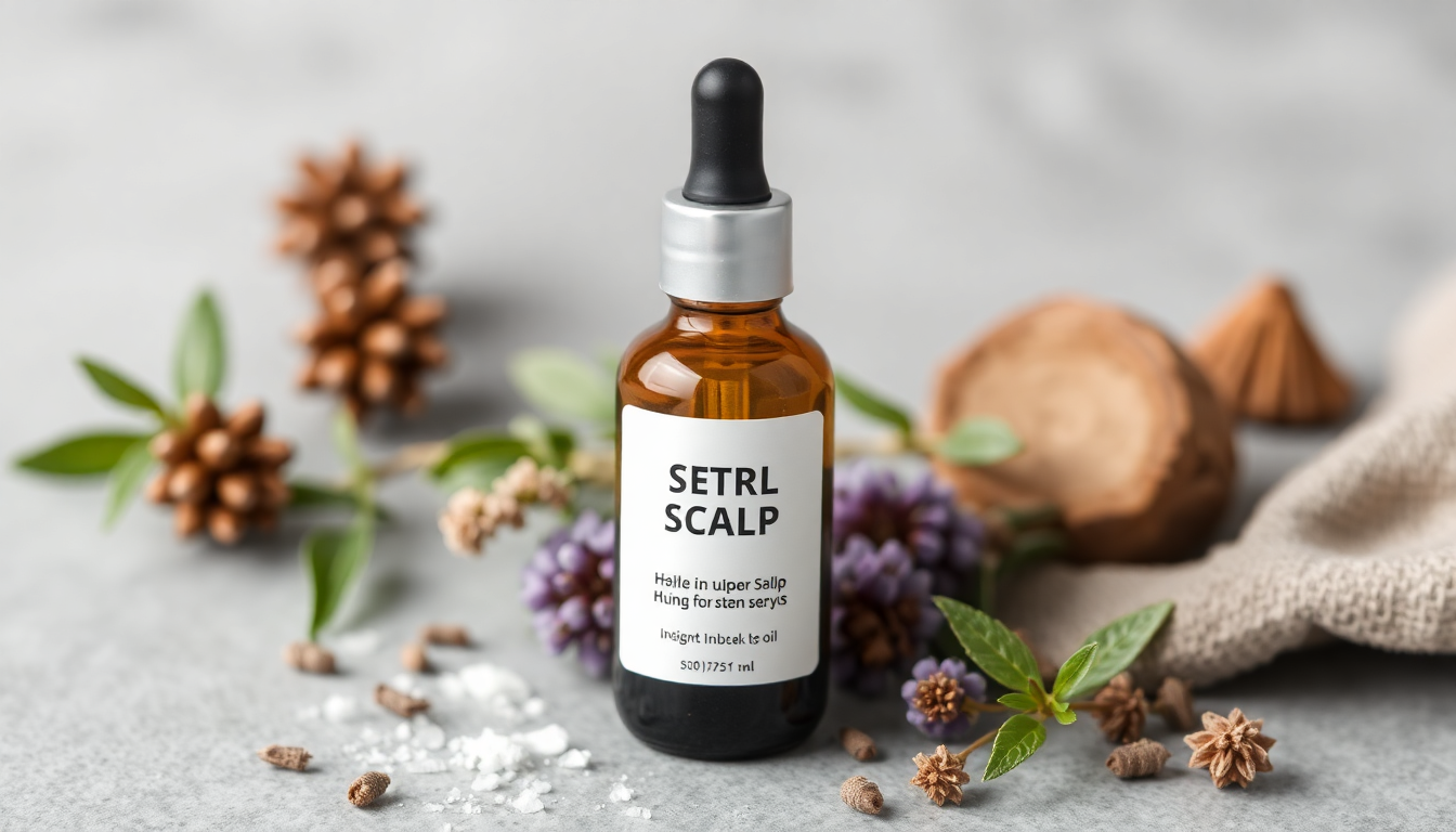 Leave-In Scalp Serum for Men: Rosemary & Vitamin E Infused Batana Oil to Reduce Shedding and Protect Styled Hair