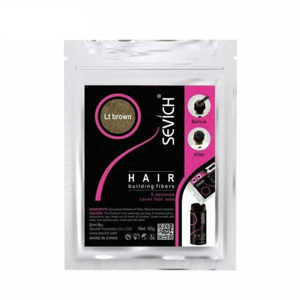 SEVICH Replenishing Fiber Powder Quickly Thickens Hair 50g Lt brown