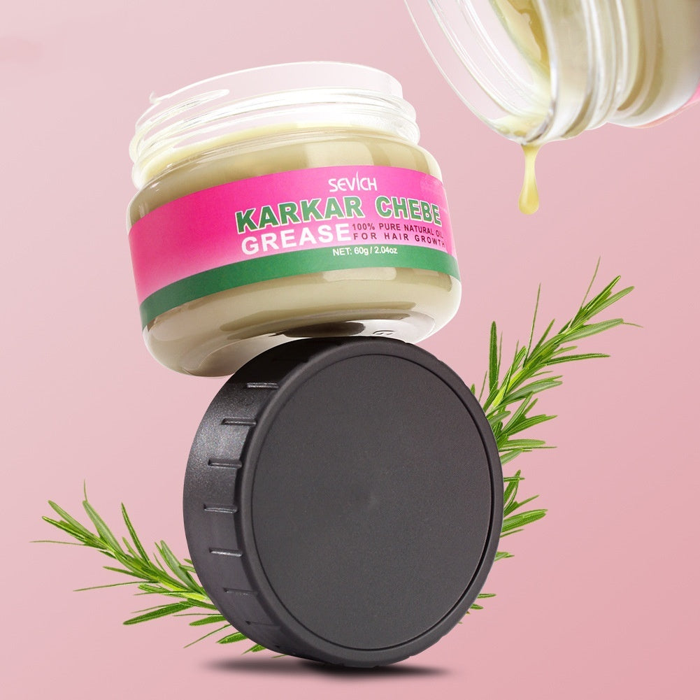 Huile essentielle de soin capillaire Sevich Karkar & Chebe + extrait de plante Romarin Crème coiffante forte pour cheveux denses