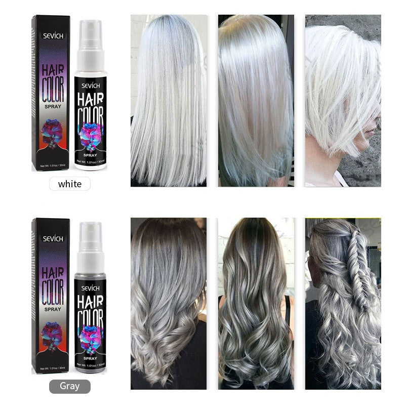 Sevich Hair Dye Gray Disposable hair dye spray quick temporary dye