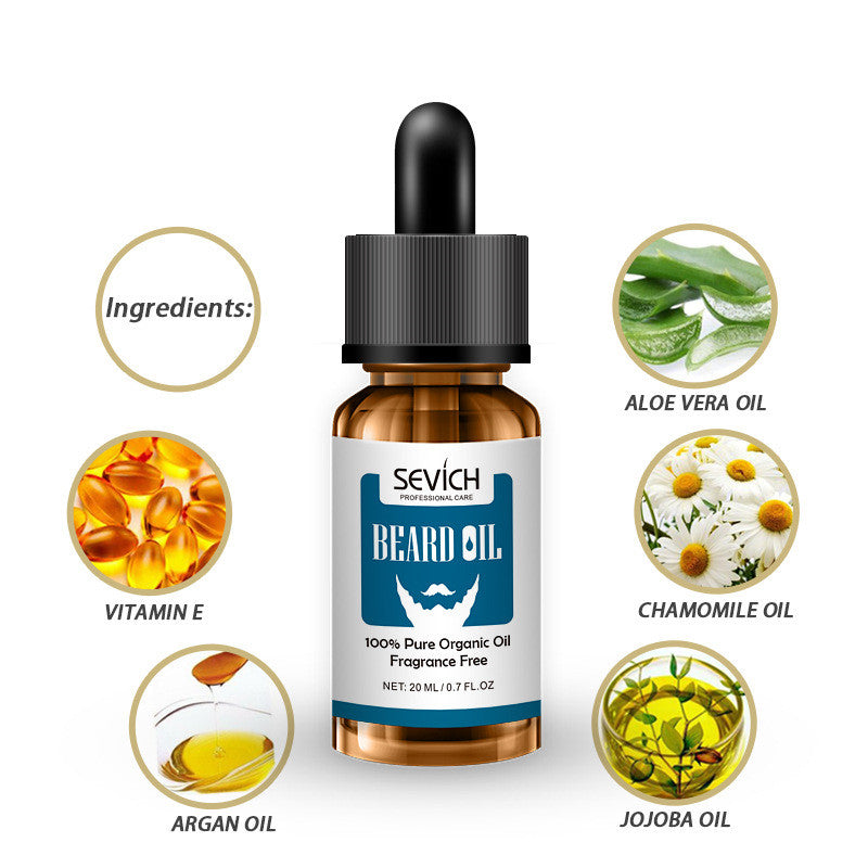 Beard oil maintenance nourish soft bright