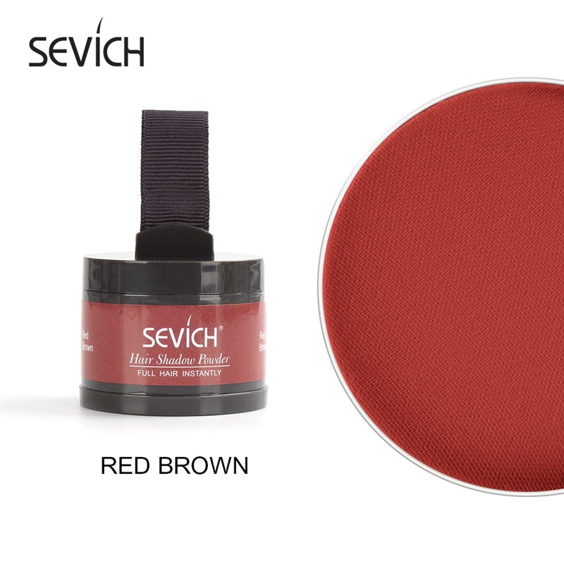 SEVICH Shading Line Powder – Instant Root Concealer for Flawless Coverage Red Brown