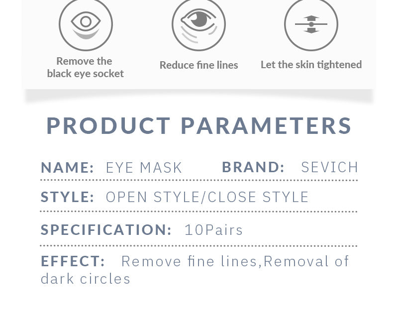 Sevich Dark Circles Removal Eye Mask – Hydrating & Brightening Under-Eye Care