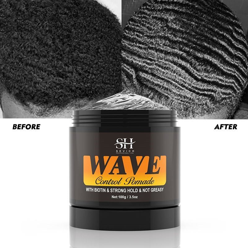Cire capillaire Sevich pour hommes – Pommade naturelle anti-frisottis ondulée à tenue forte
