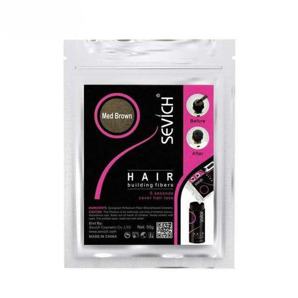 SEVICH Replenishing Fiber Powder Quickly Thickens Hair 50g Med brown