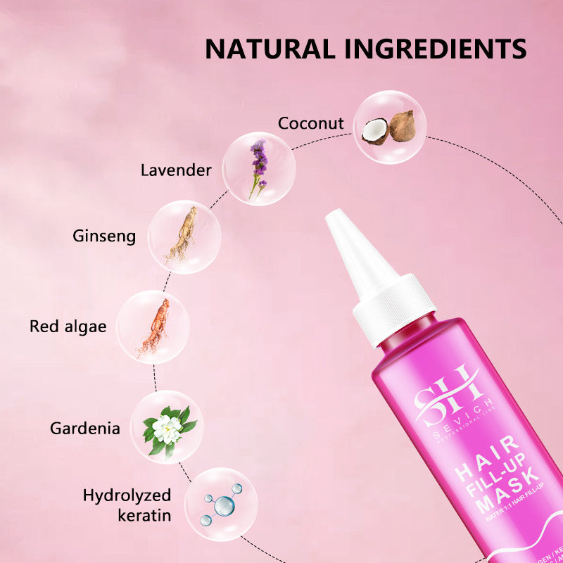 Mascarilla capilar con tratamiento líquido de queratina de Sevich: suaviza y fortalece para un cabello suave y sedoso