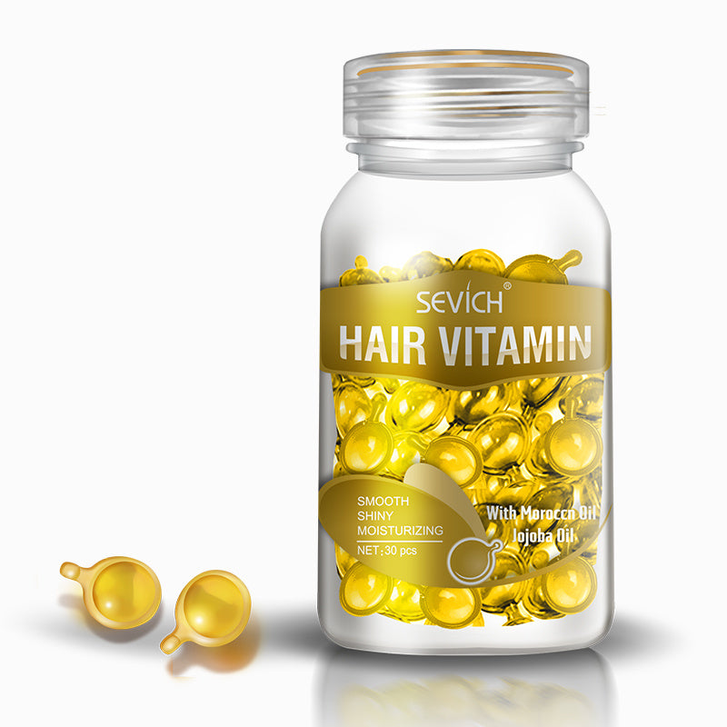 Sevich Hair Vitamin Jojoba + Moroccan Oil for Moisturizing & Smooth Hair Care Capsules Yellow