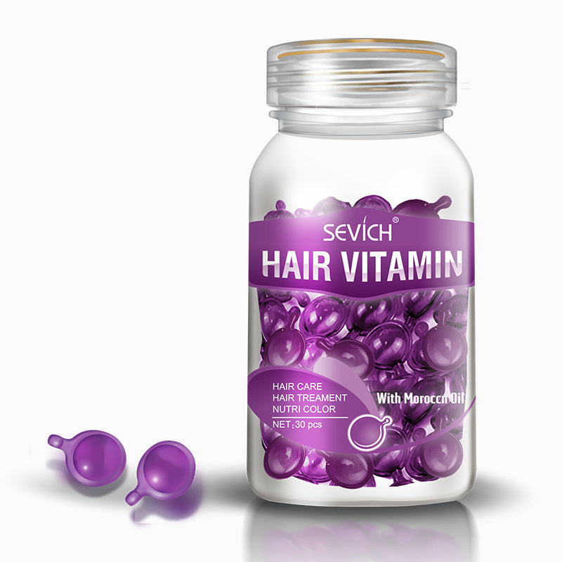 Sevich Hair Vitamin Morrocan Oil for Color-Treated Hair Capsules Purple