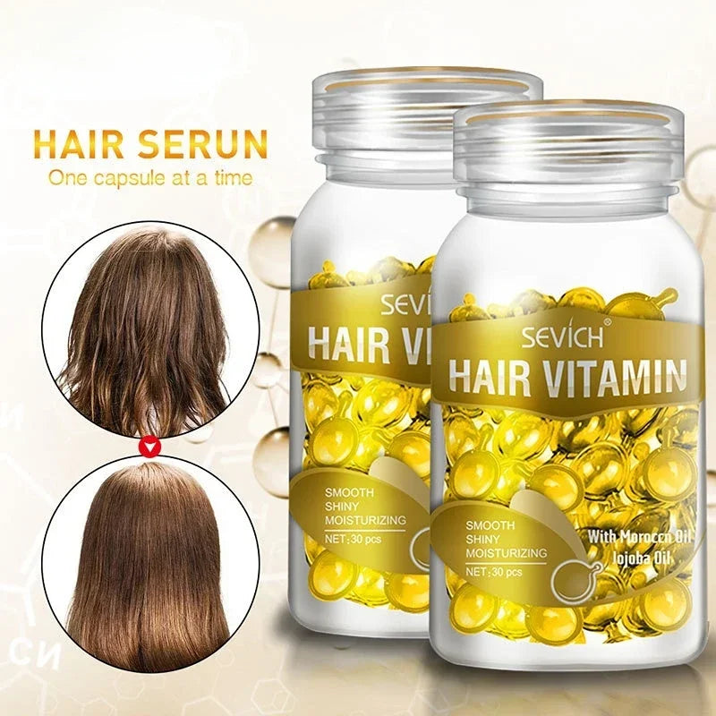 Sevich Hair Vitamin Jojoba + Moroccan Oil for Moisturizing & Smooth Hair Care Capsules