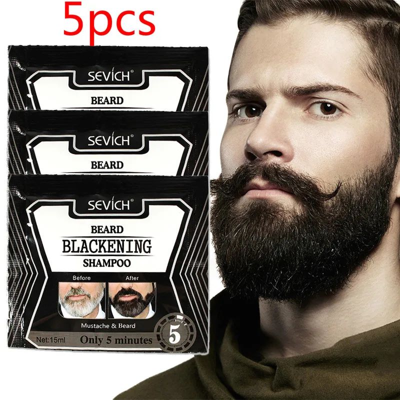 Sevich Men Blackening Beard Coloring Shampoo