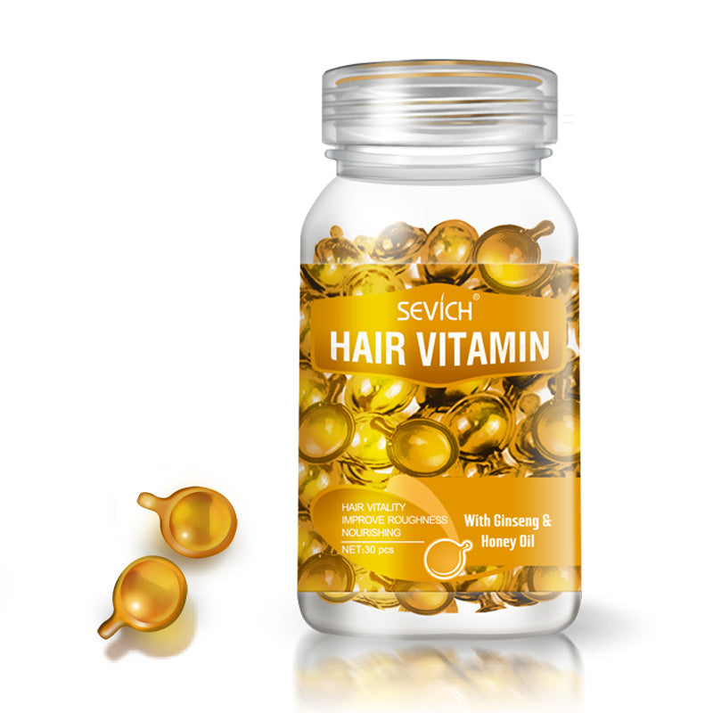 Sevich Hair Vitamin Honey + Ginseng Oil for Hair Capsules Gold