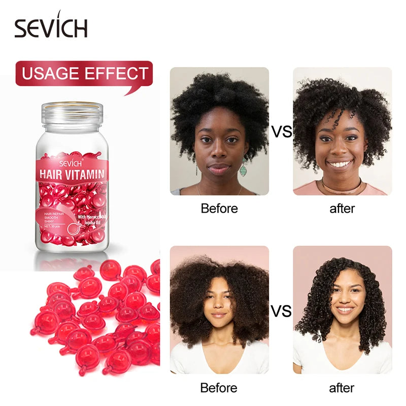 Sevich Hair Vitamin Jojoba & Morrocan Oil for Hair Repair & Smooth Capsules