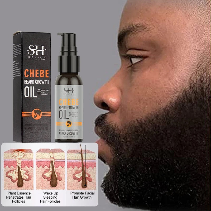 Sevich Natural Chebe beard growth oil for men Anti Hair Loss Black